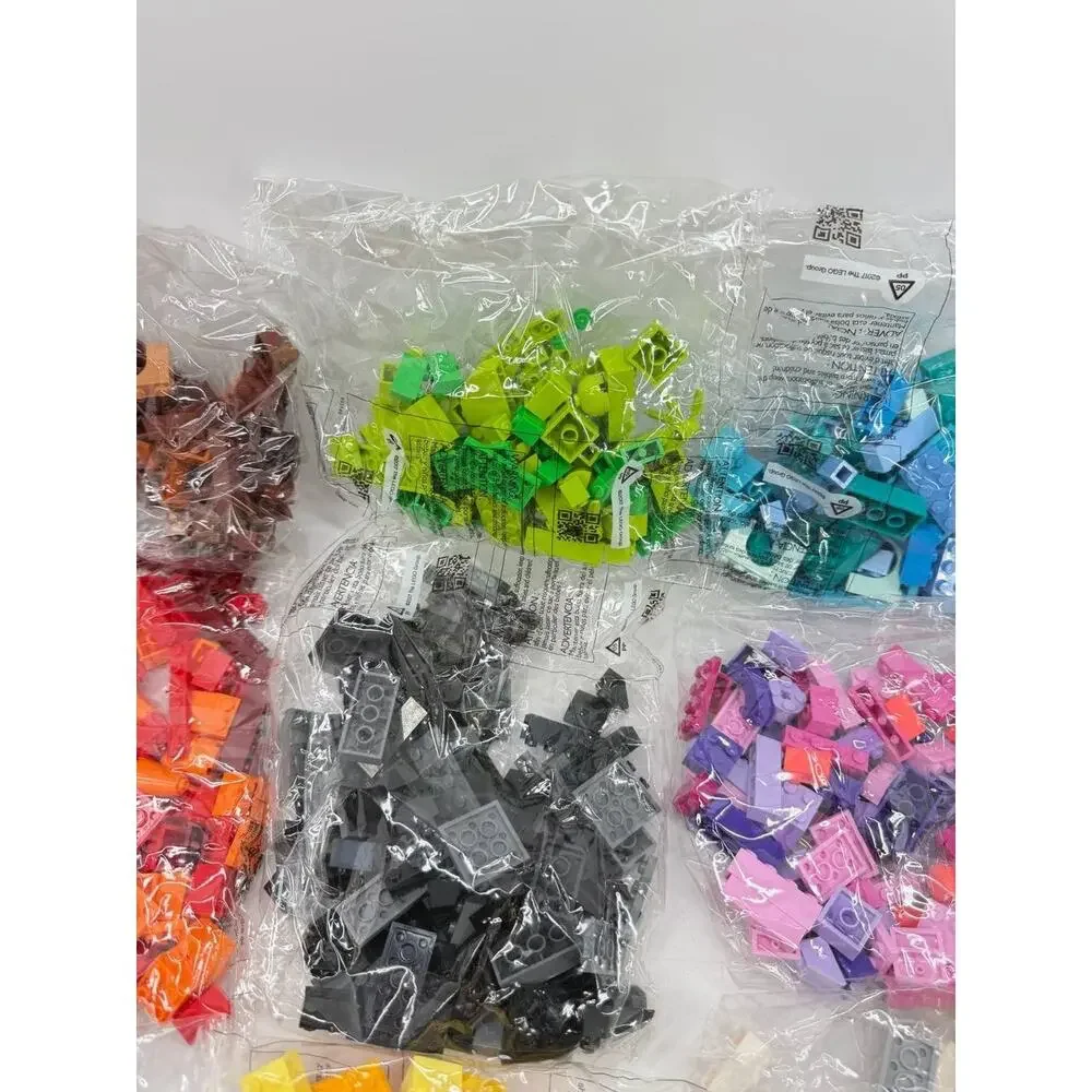 Building Bricks Parts Lot 11 Color Sorted Bags New 3.00lb Bulk Pieces